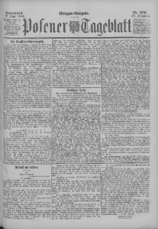 Posener Tageblatt 1899.06.17 Jg.38 Nr279