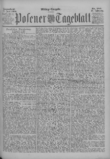 Posener Tageblatt 1899.06.17 Jg.38 Nr280