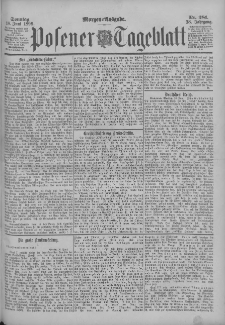 Posener Tageblatt 1899.06.18 Jg.38 Nr281