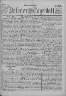 Posener Tageblatt 1899.06.21 Jg.38 Nr285