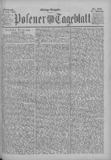 Posener Tageblatt 1899.06.21 Jg.38 Nr286