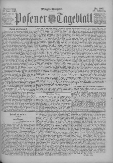Posener Tageblatt 1899.06.22 Jg.38 Nr287