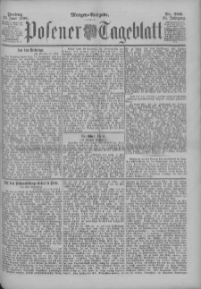 Posener Tageblatt 1899.06.23 Jg.38 Nr289
