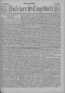 Posener Tageblatt 1899.06.23 Jg.38 Nr290
