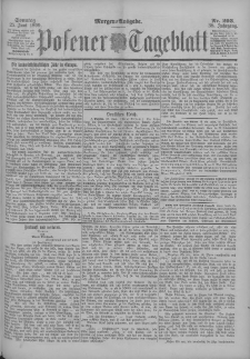 Posener Tageblatt 1899.06.25 Jg.38 Nr293