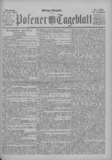 Posener Tageblatt 1899.06.27 Jg.38 Nr296