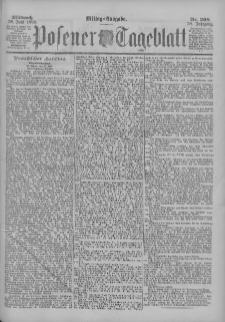 Posener Tageblatt 1899.06.28 Jg.38 Nr298