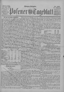 Posener Tageblatt 1899.06.29 Jg.38 Nr299