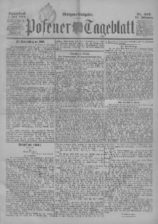 Posener Tageblatt 1899.07.01 Jg.38 Nr303