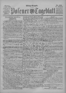 Posener Tageblatt 1899.07.03 Jg.38 Nr306