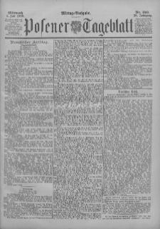 Posener Tageblatt 1899.07.05 Jg.38 Nr310