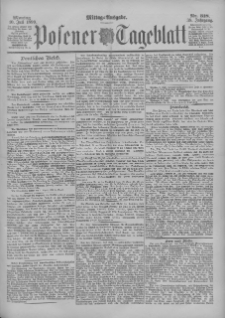 Posener Tageblatt 1899.07.10 Jg.38 Nr318