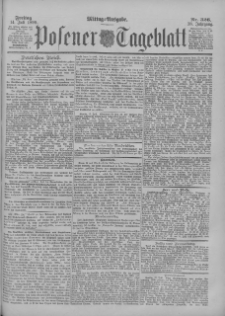 Posener Tageblatt 1899.07.14 Jg.38 Nr326