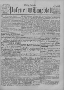 Posener Tageblatt 1899.07.20 Jg.38 Nr336