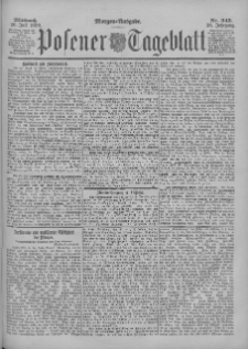 Posener Tageblatt 1899.07.26 Jg.38 Nr345