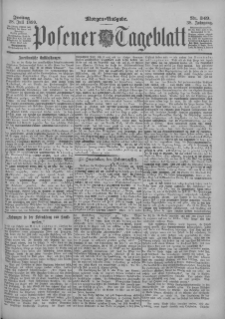 Posener Tageblatt 1899.07.28 Jg.38 Nr349