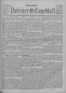 Posener Tageblatt 1899.08.02 Jg.38 Nr358