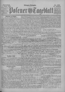 Posener Tageblatt 1899.08.05 Jg.38 Nr363