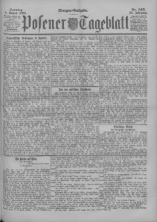Posener Tageblatt 1899.08.06 Jg.38 Nr365