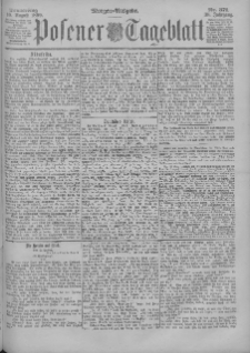 Posener Tageblatt 1899.08.10 Jg.38 Nr371