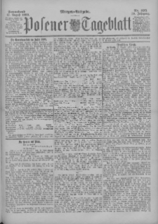 Posener Tageblatt 1899.08.12 Jg.38 Nr375
