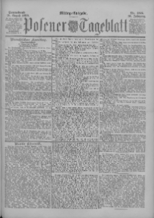 Posener Tageblatt 1899.08.19 Jg.38 Nr388