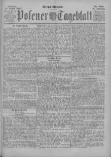 Posener Tageblatt 1899.08.20 Jg.38 Nr389