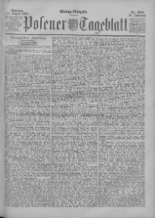 Posener Tageblatt 1899.08.21 Jg.38 Nr390