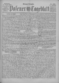 Posener Tageblatt 1899.08.23 Jg.38 Nr393