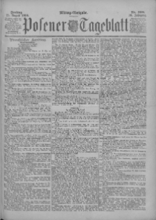 Posener Tageblatt 1899.08.25 Jg.38 Nr398
