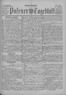 Posener Tageblatt 1899.09.02 Jg.38 Nr411