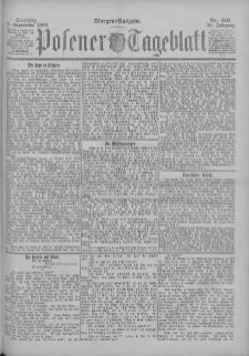 Posener Tageblatt 1899.09.03 Jg.38 Nr413