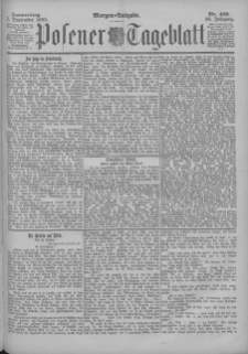 Posener Tageblatt 1899.09.07 Jg.38 Nr419