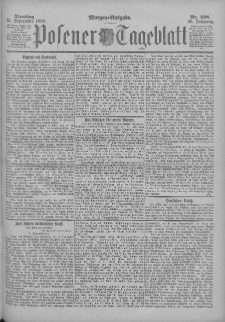 Posener Tageblatt 1899.09.12 Jg.38 Nr428
