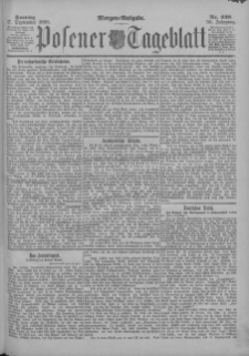 Posener Tageblatt 1899.09.17 Jg.38 Nr438