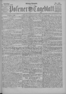 Posener Tageblatt 1899.09.19 Jg.38 Nr441