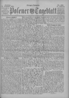 Posener Tageblatt 1899.09.24 Jg.38 Nr450