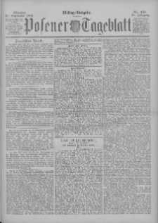 Posener Tageblatt 1899.09.25 Jg.38 Nr451