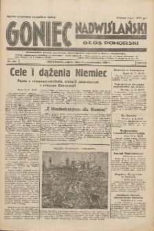 Goniec Nadwiślański: Głos Pomorski: Niezależne pismo poranne, poświęcone sprawom stanu średniego 1932.10.14 R.5 Nr237