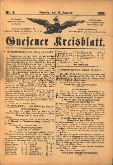 Gnesener Kreisblatt. 1899.01.08 Nr3