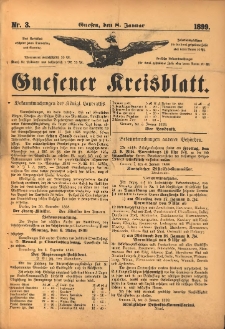 Gnesener Kreisblatt. 1899.01.08 Nr3