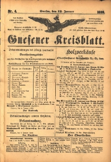 Gnesener Kreisblatt. 1899.01.12 Nr4