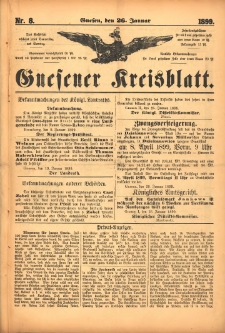 Gnesener Kreisblatt. 1899.01.26 Nr8