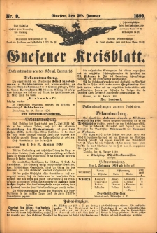 Gnesener Kreisblatt. 1899.01.29 Nr9