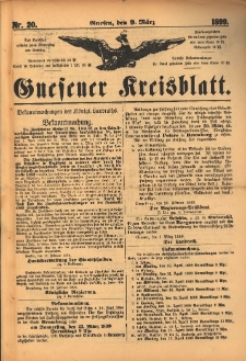 Gnesener Kreisblatt. 1899.03.09 Nr20