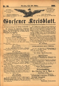 Gnesener Kreisblatt. 1899.03.30 Nr26