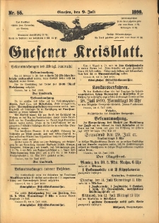 Gnesener Kreisblatt. 1899.07.09 Nr55