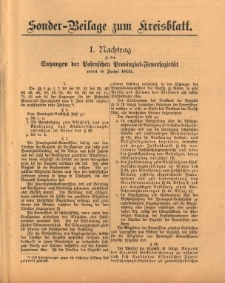 Sonder-Beilage zum Kreisblatt