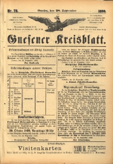 Gnesener Kreisblatt. 1899.09.28 Nr78