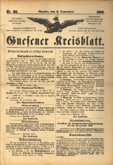 Gnesener Kreisblatt. 1899.11.05 Nr89